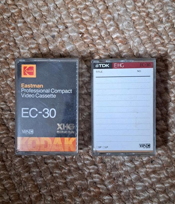 Kodak & TDK VHS-C Cassettes - EC-30 XHG Broadcast Quality, Audio, Tv en Foto, Professionele Audio-, Tv- en Video-apparatuur, Ophalen of Verzenden