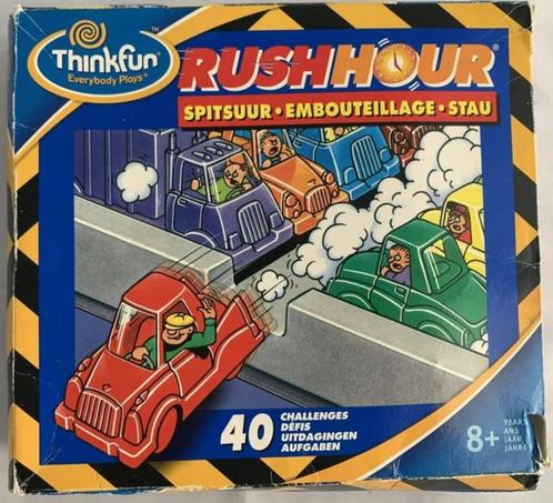 Thinkfun Rush Hour Rushhour spitsuur logica spel compleet, Hobby en Vrije tijd, Gezelschapsspellen | Bordspellen, Zo goed als nieuw