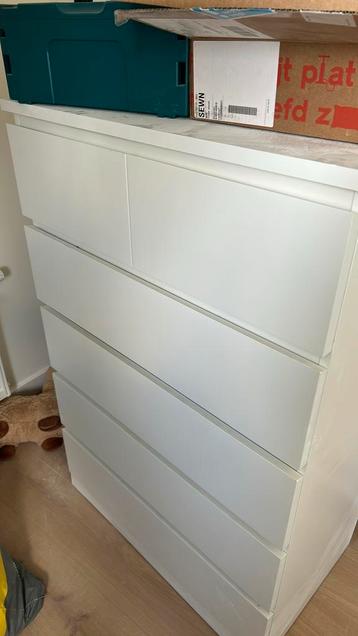 MALM ikea laden kast zo goed als nieuw wit ladenkast