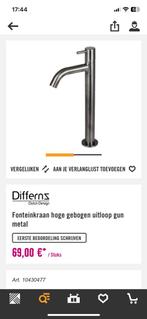 Gun Metal water tap van Differenz Dutch Design, Doe-het-zelf en Verbouw, Nieuw, Kraan, Ophalen of Verzenden