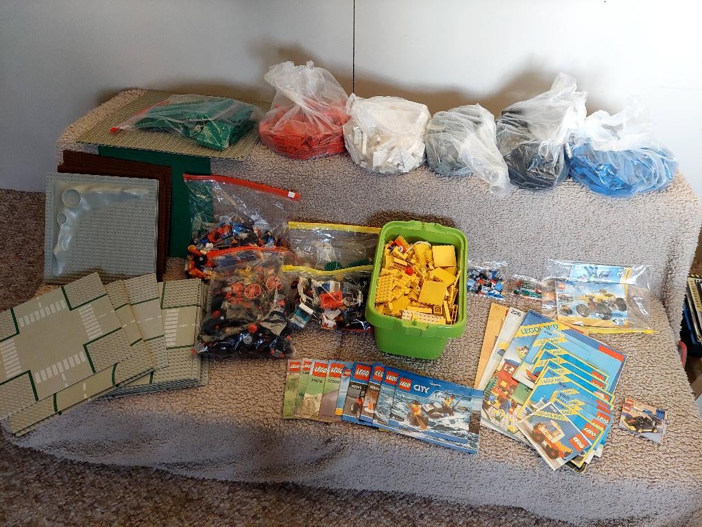 Diverse Lego onderdelen + boekjes, Ophalen, Gebruikt, Losse stenen, Lego