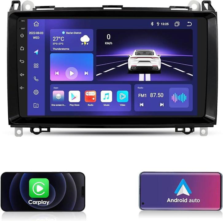 Mercedes Sprinter – CarPlay & Android Auto + Camera, Auto diversen, Autoradio's, Zo goed als nieuw, Ophalen of Verzenden