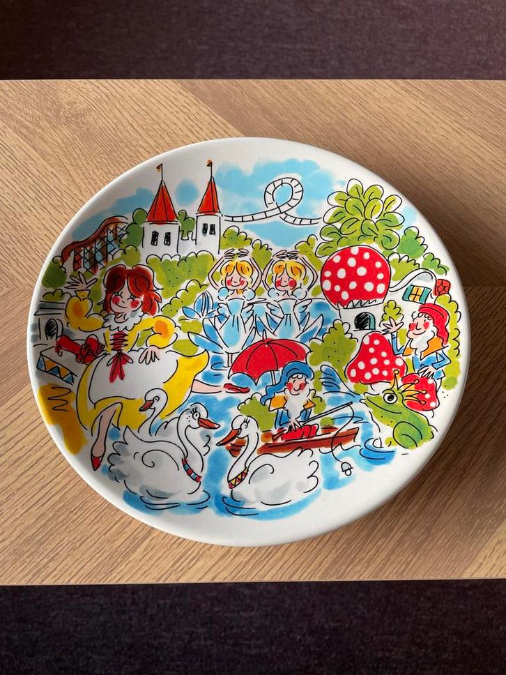 Blond Amsterdam Efteling Ontbijtbord Rode Schoentjes, Verzamelen, Efteling, Nieuw, Ophalen of Verzenden