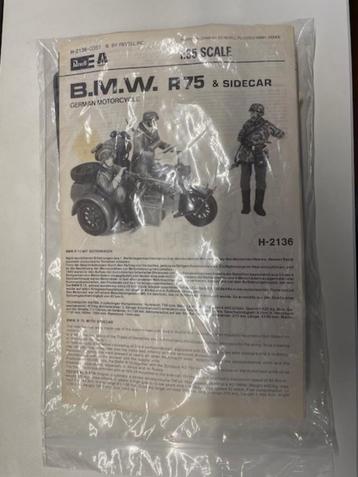 Bouwdoos 1:35 Revell H2136 BMW R75 & sidecar (geen doos) beschikbaar voor biedingen