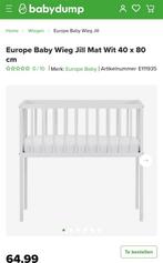 Babydump babywieg wit met bij passend matras, Kinderen en Baby's, Ophalen, Zo goed als nieuw, Wieg