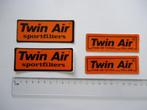 sticker TWIN AIR Sportfilters motorrace motorcross race retr, Overige typen, Zo goed als nieuw, Verzenden