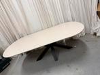 220 x 120 cm ovale organische beige eettafel, Ophalen, 100 tot 150 cm, Ovaal, Nieuw
