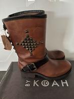 Nieuwe stoere KOAH bruine leren laarzen Maat 37, Hoge laarzen, Bruin, Koah, Nieuw