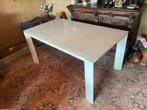 Calligares Desigh Glazen Uitschuif Eettafel, Ophalen, 150 tot 200 cm, Zo goed als nieuw, Vijf personen of meer