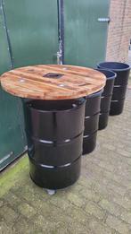 Statafel van barrel  of bloembakken van barrel, Ophalen, Gebruikt