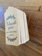 100 Nieuwe Bedankkaartjes, Ophalen of Verzenden, Nieuw, Versiering, Overige