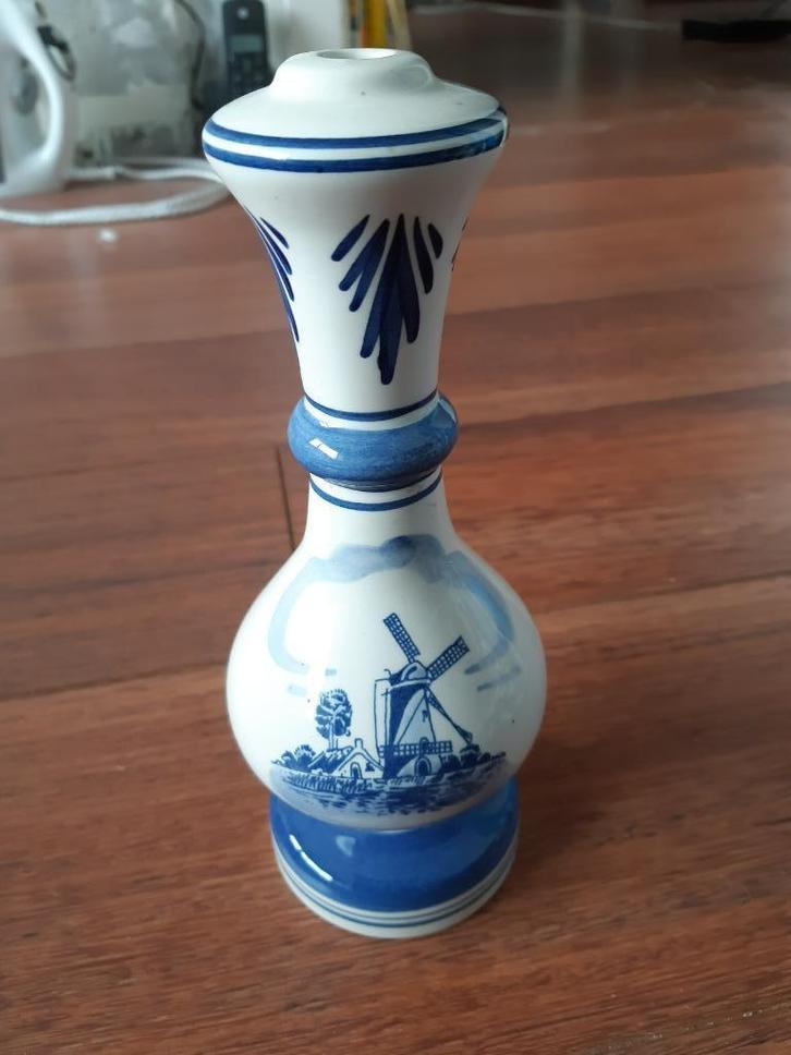 Delfts blauwe lampvoet molen ca. 20,5 cm hoog, Antiek en Kunst, Antiek | Lampen, Ophalen of Verzenden
