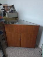 Vintage Hoekkast met Deuren, Huis en Inrichting, Ophalen, Glas, Vintage, Gebruikt