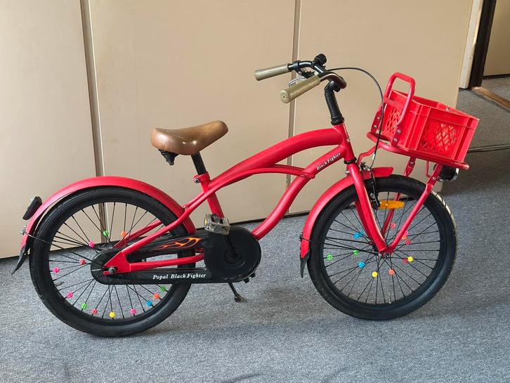 Popal kinderfiets 20 inch, Fietsen en Brommers, Fietsen | Cruisers en Lowriders, Zo goed als nieuw, Staal, Minder dan 47 cm, Ophalen of Verzenden