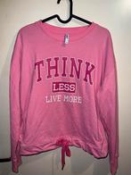 Leuke roze trui met opschrift, Ophalen of Verzenden, Roze, Zo goed als nieuw, Maat 36 (S)