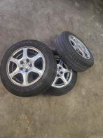 3x VW Polo Velgen 14 inch 5x100 met Zomerbanden, Ophalen, Gebruikt