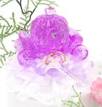 Zeer mooie Azalea kristal koets als taarttopper., Ophalen of Verzenden, Nieuw, Versiering, Geboorte of Huwelijk