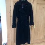 Donkerblauwe Loden Jas Maat L, Kleding | Dames, Jassen | Winter, Verzenden, Gedragen, Maat 42/44 (L), Blauw