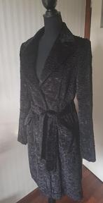Prachtige zwarte luxe jas / mantel van C&A, nep bont velvet, C&A, Maat 38/40 (M), Zo goed als nieuw, Zwart