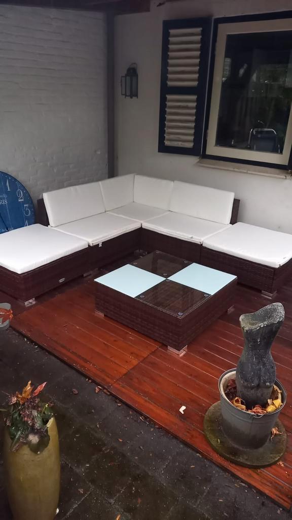 Mooie VidaXL lounge set. Compleet incl. Kussens., Tuin en Terras, Tuinsets en Loungesets, Ophalen