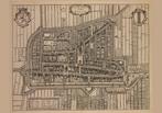Grote landkaart plattegrond van Delft door Mortier, Ophalen of Verzenden, 1800 tot 2000, Wereld, Landkaart