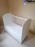 Ledikant Ikea 60x120 babybed met lades wit incl. matras, Kinderen en Baby's, Kinderkamer | Bedden, Gebruikt, Minder dan 70 cm