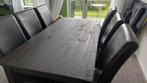 Eettafel met 6 stoelen, Huis en Inrichting, Ophalen, Gebruikt, 50 tot 100 cm, Vijf personen of meer