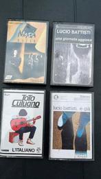 Vier Italiaanse cassettebandjes, Gebruikt, It, 2 t/m 25 bandjes, Ophalen of Verzenden