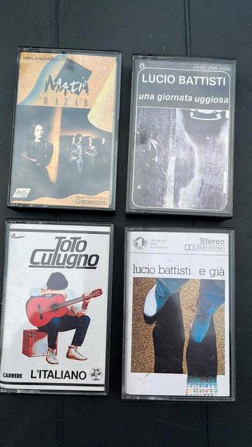 Vier Italiaanse cassettebandjes beschikbaar voor biedingen