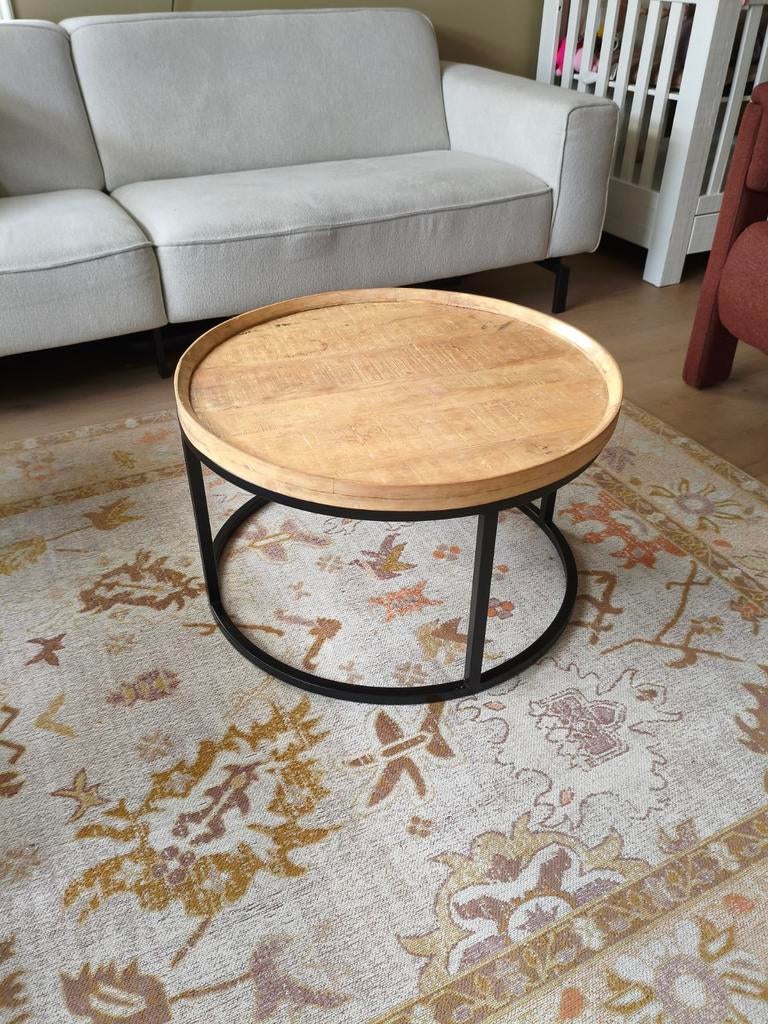 Salontafel Ilja, Ophalen, 50 tot 100 cm, Rond, 50 tot 100 cm