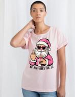 PinkMas Time Roze T-shirt voor de December Feestmaand ACTIE!, Kleding | Dames, T-shirts, Verzenden, SH1RTS & SUGAR, Maat 42/44 (L)