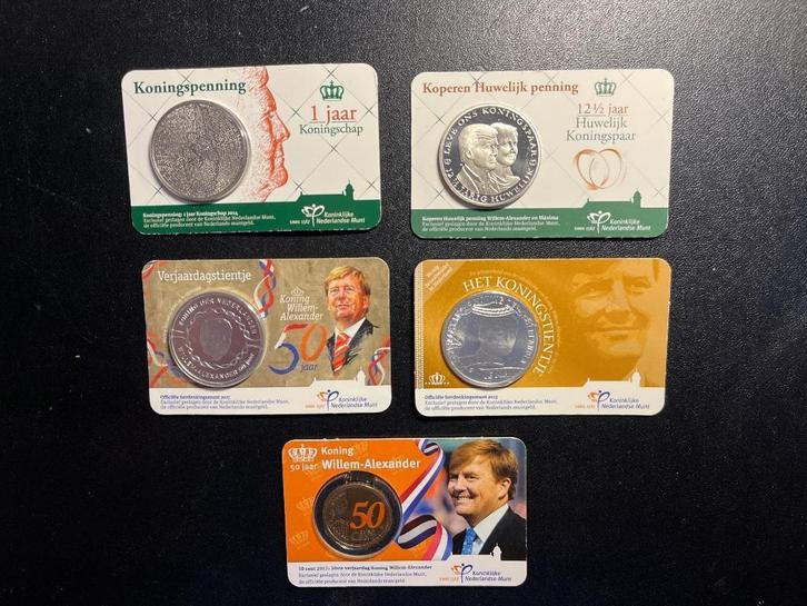 Koningspenningen en Tienje, Postzegels en Munten, Penningen en Medailles, Overige materialen, Nederland, Ophalen of Verzenden