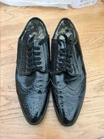 Mooie zwarte heren lakschoenen maat 42, Zwart, Ophalen of Verzenden, Zo goed als nieuw, Veterschoenen