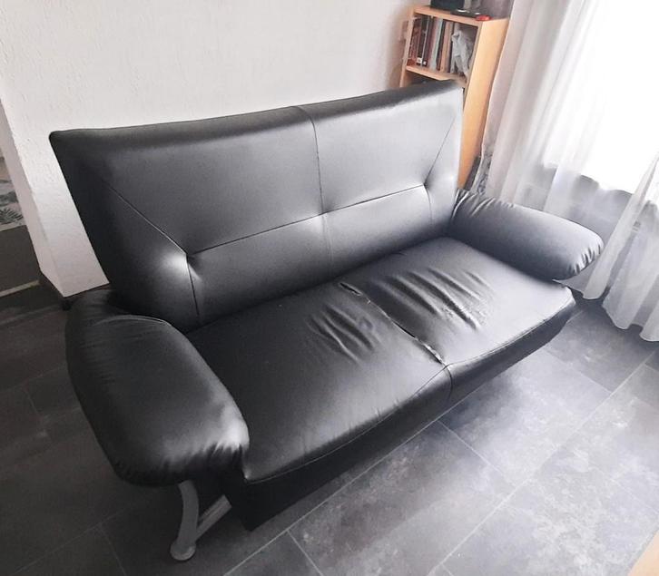 Zitbank, Huis en Inrichting, Banken | Bankstellen, Gebruikt, Rechte bank, Tweepersoons, 150 tot 200 cm, 75 tot 100 cm, Overige materialen