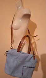 Mandoline Licht blauwe leerlook Tas, Ophalen of Verzenden, Nieuw, Blauw, Handtas