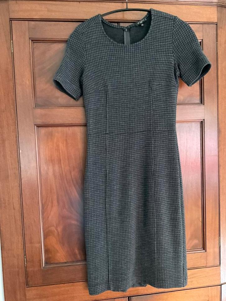 Jurk Etro Milano pied de poule wol Small vintage, Kleding | Dames, Jurken, Zo goed als nieuw, Maat 36 (S), Overige kleuren, Onder de knie