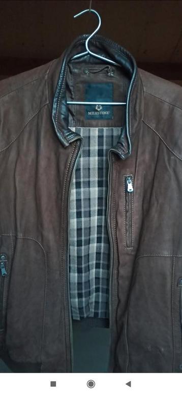 Milestone leren jack, maat 56 beschikbaar voor biedingen