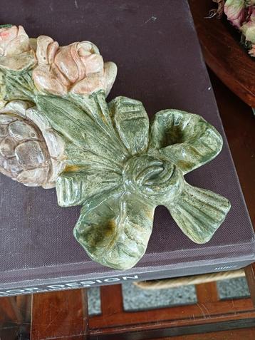 Franse Brocante Wanddeco  gips? bloemen kerst festoen beschikbaar voor biedingen