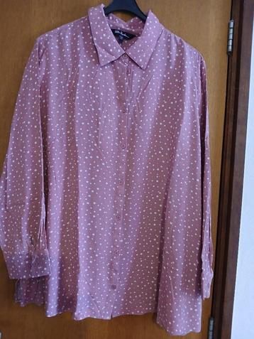 Donkerroze blouse , Ulla Popken, maat 50/52/ NIEUW beschikbaar voor biedingen