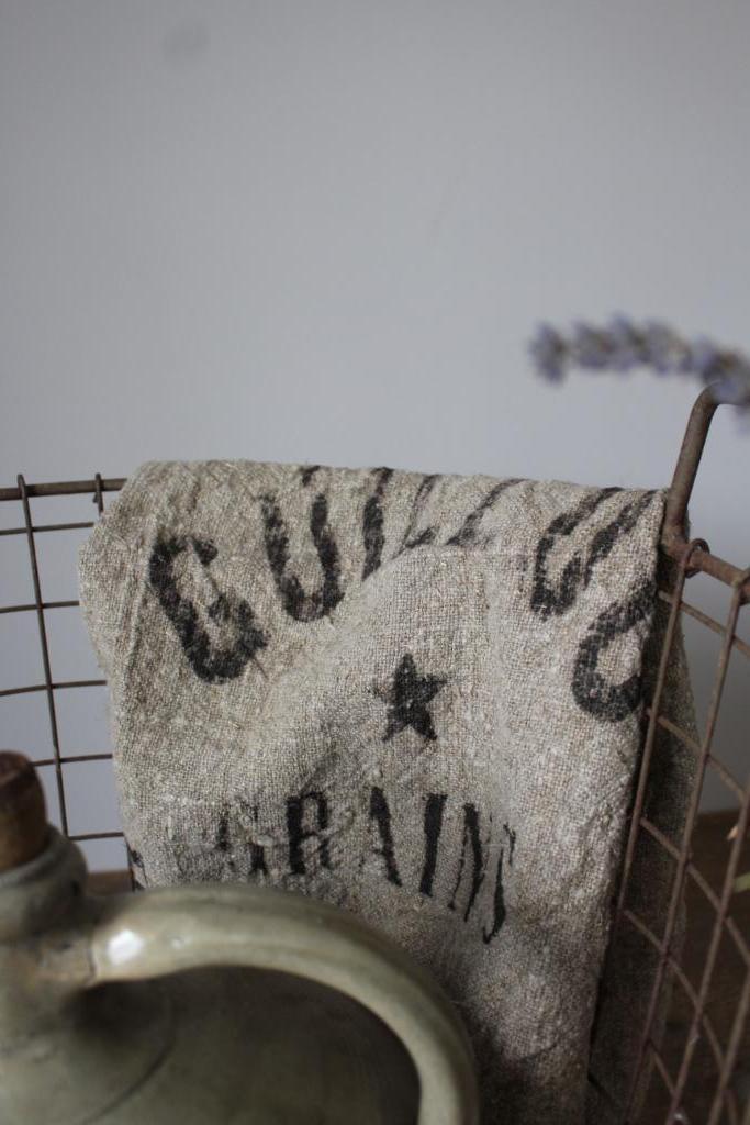 Stoere shabby linnen plaid 40 x 95 cm. Nr.2 *Pronck & Praal*, Huis en Inrichting, Woonaccessoires | Overige, Nieuw, Ophalen of Verzenden