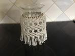 Macramé windlicht, Huis en Inrichting, Woonaccessoires | Kandelaars en Kaarsen, Ophalen of Verzenden, Zo goed als nieuw, Overige materialen