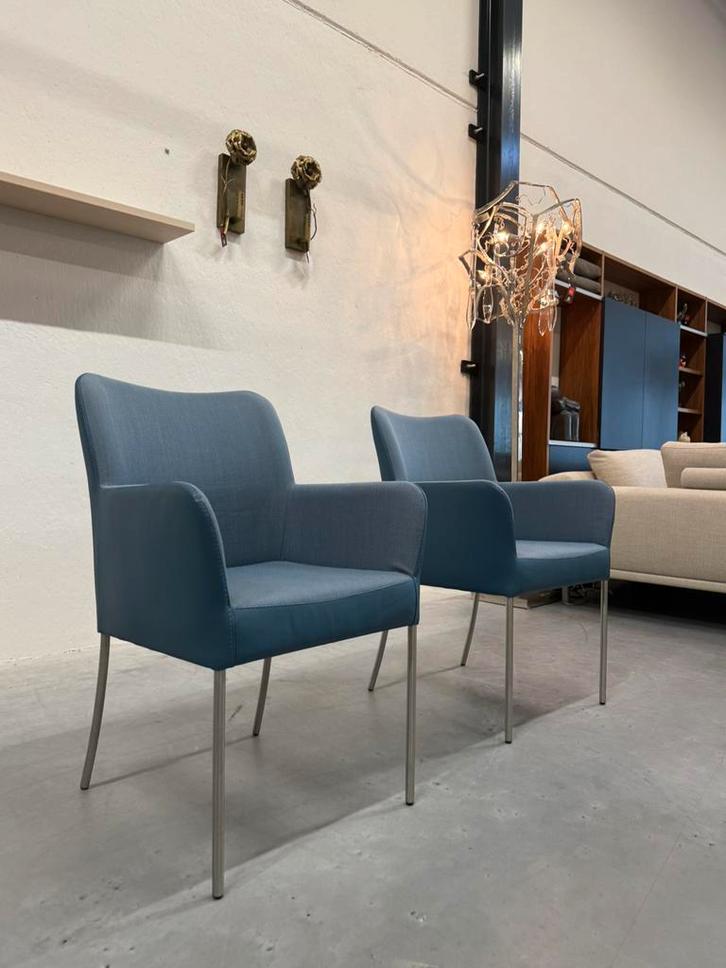 2 Nieuw Bert Plantagie Spargo eetkamerstoel blauw stoel, Huis en Inrichting, Stoelen, Nieuw, Twee, Blauw, Ophalen of Verzenden