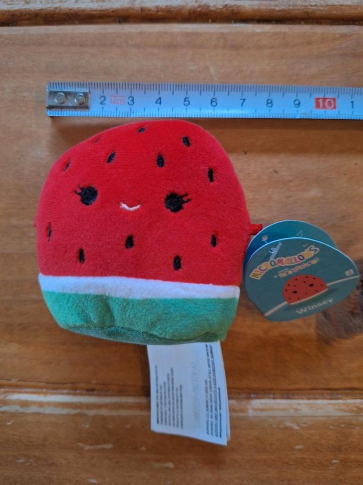 Micromallow Winsey - Watermeloen Knuffel, Kinderen en Baby's, Speelgoed | Knuffels en Pluche, Zo goed als nieuw, Overige typen