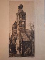 Ets Nicolaaskerk Utrecht door Jan Sirks, Antiek en Kunst, Kunst | Etsen en Gravures, Ophalen of Verzenden