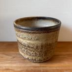 Grote Vintage Bloempot Potmaat 20, Aardewerk, W. Germany, Steen, Gebruikt, Minder dan 30 cm, Minder dan 60 cm