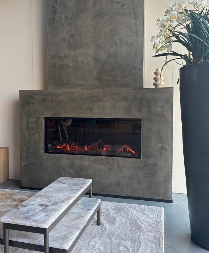 Faber e-Slim elektrische waterdamphaard, Huis en Inrichting, Haarden, Zo goed als nieuw, Elektrische haard, Ophalen of Verzenden