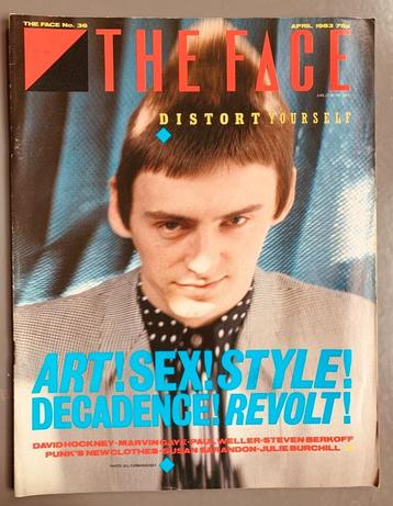 THE FACE 1983 PAUL WELLER The Jam DAVID HOCKNEY Magazine