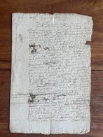 Oud document op perkament, Antiek en Kunst, Curiosa en Brocante, Ophalen of Verzenden