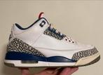 Nike air Jordan 3 True blue maat 44,5, Gedragen, Nike air Jordan, Ophalen of Verzenden, Wit