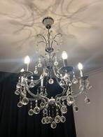 2 x kristal kroonluchter 6 lampen., Huis en Inrichting, Lampen | Kroonluchters, Ophalen of Verzenden, Zo goed als nieuw